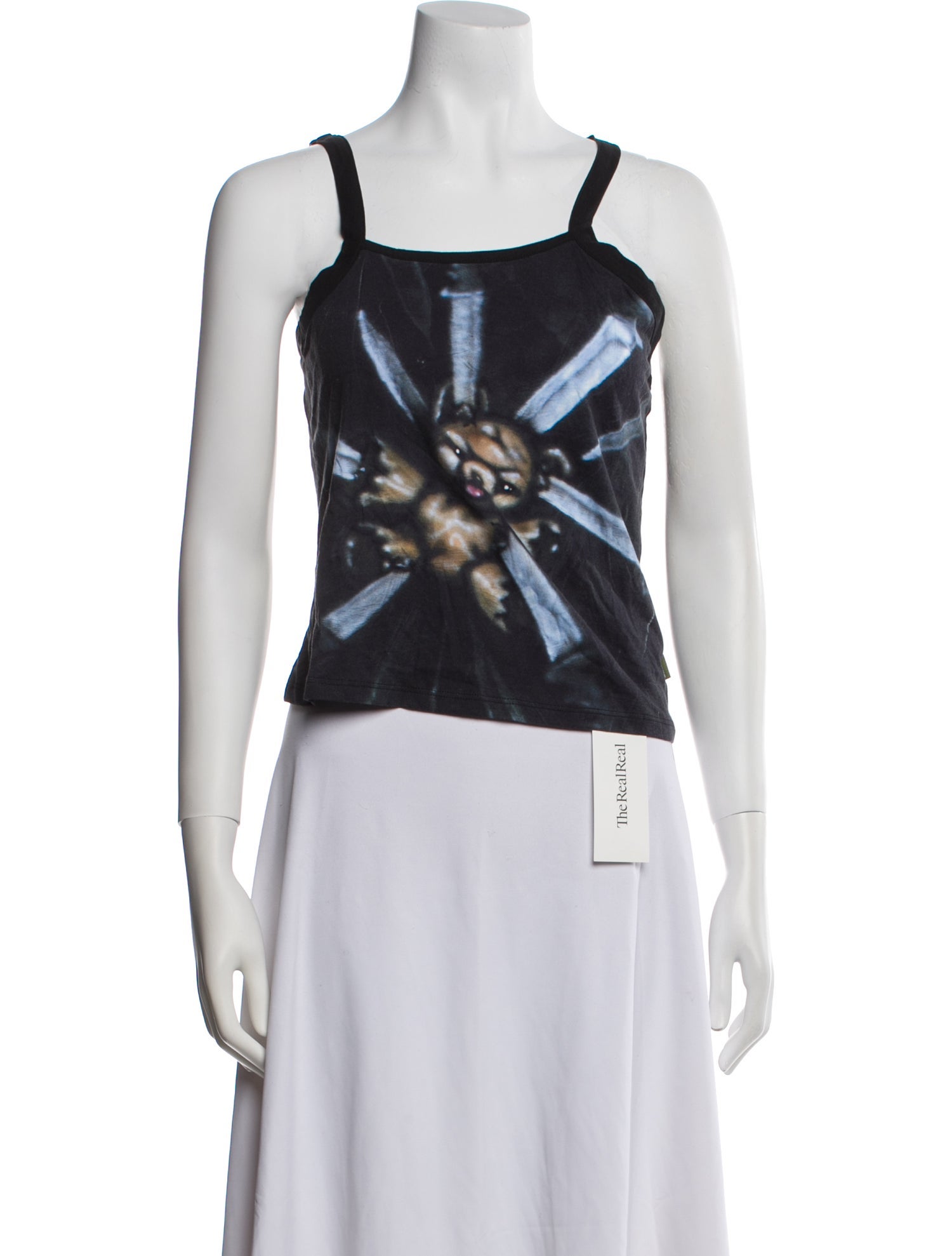 heaven BY MARC JACOBS Square Neckline Sleeveless Crop Top