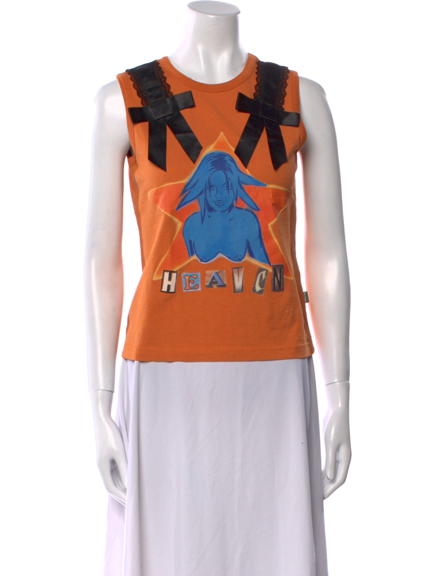 heaven BY MARC JACOBS Graphic Print Scoop Neck Top