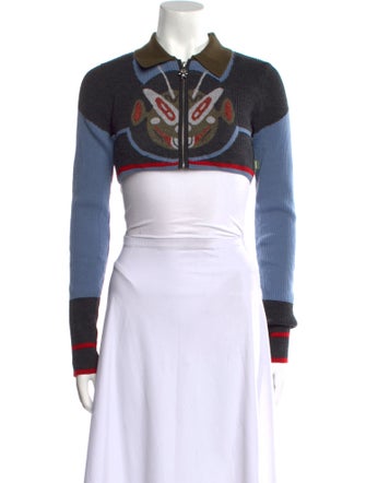 heaven BY MARC JACOBS Graphic Print Mock Neck Sweater