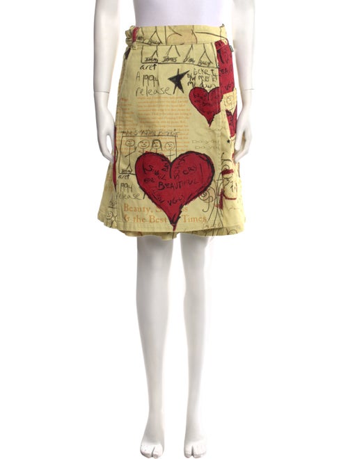 heaven BY MARC JACOBS Graphic Print Knee-Length Skirt