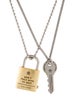 heaven BY MARC JACOBS Crystal Padlock & Key Pendant Necklace