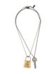 heaven BY MARC JACOBS Crystal Padlock & Key Pendant Necklace