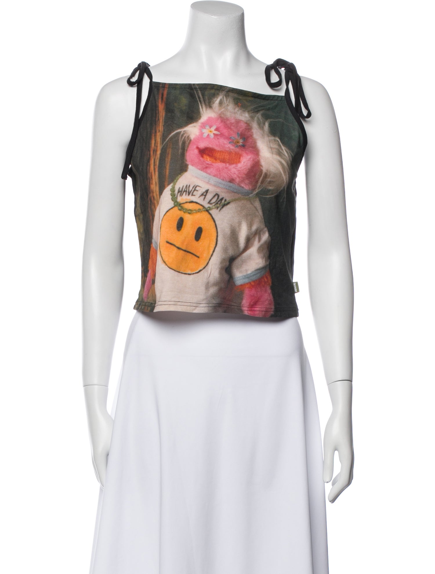 heaven BY MARC JACOBS Printed Square Neckline Crop Top w/ Tags