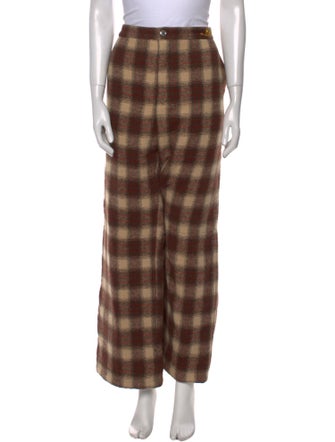 heaven BY MARC JACOBS Plaid Print Wide Leg Pants