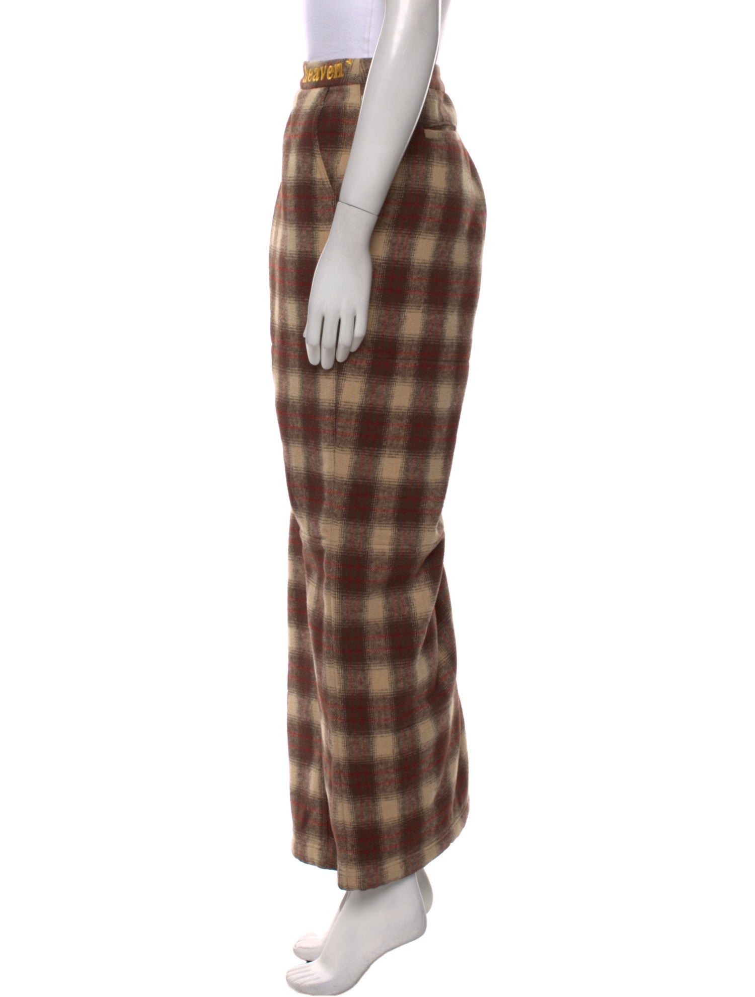 heaven BY MARC JACOBS Plaid Print Wide Leg Pants