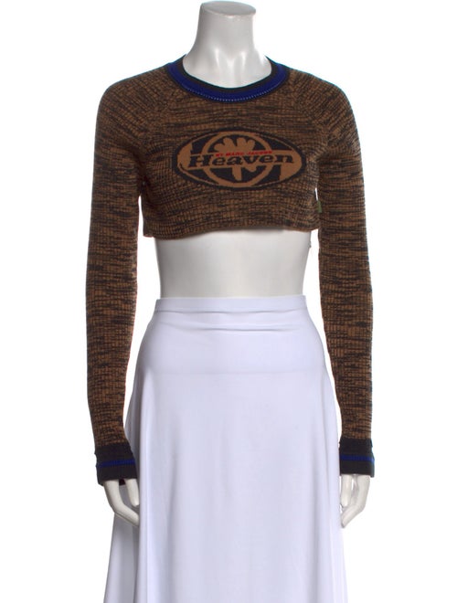 heaven BY MARC JACOBS Printed Crew Neck Crop Top