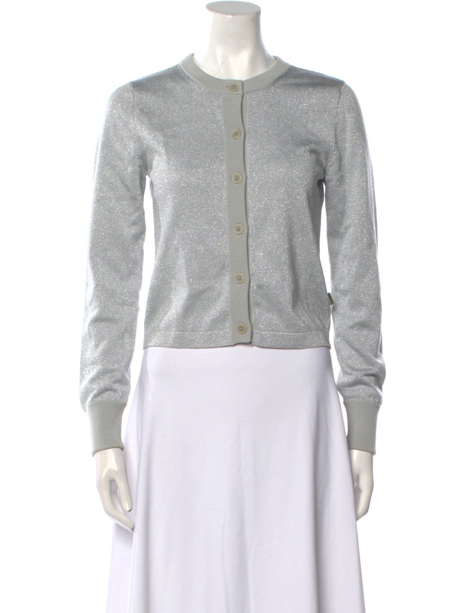 heaven BY MARC JACOBS Crew Neck Long Sleeve Crop Top