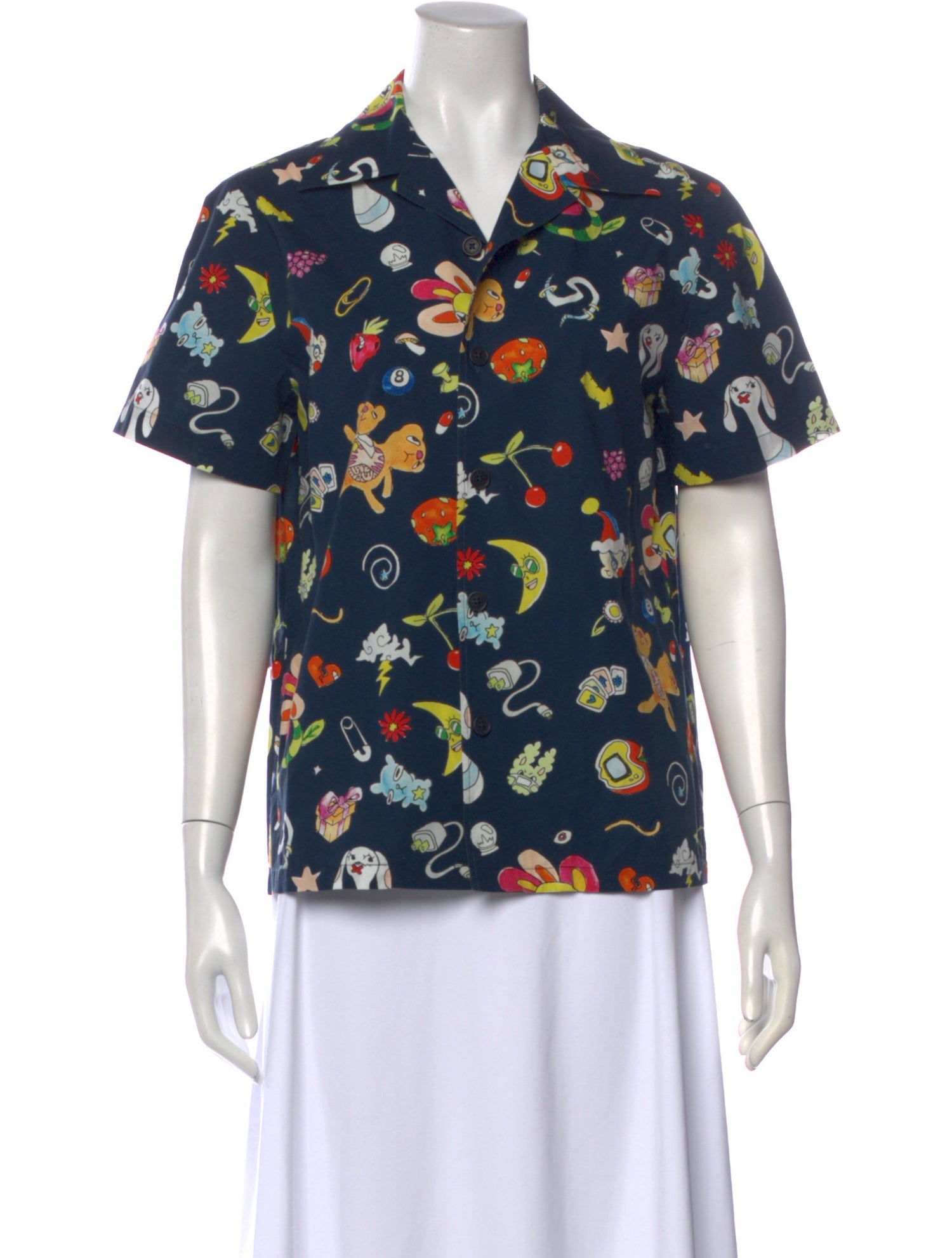heaven BY MARC JACOBS Printed Short Sleeve Button-Up Top