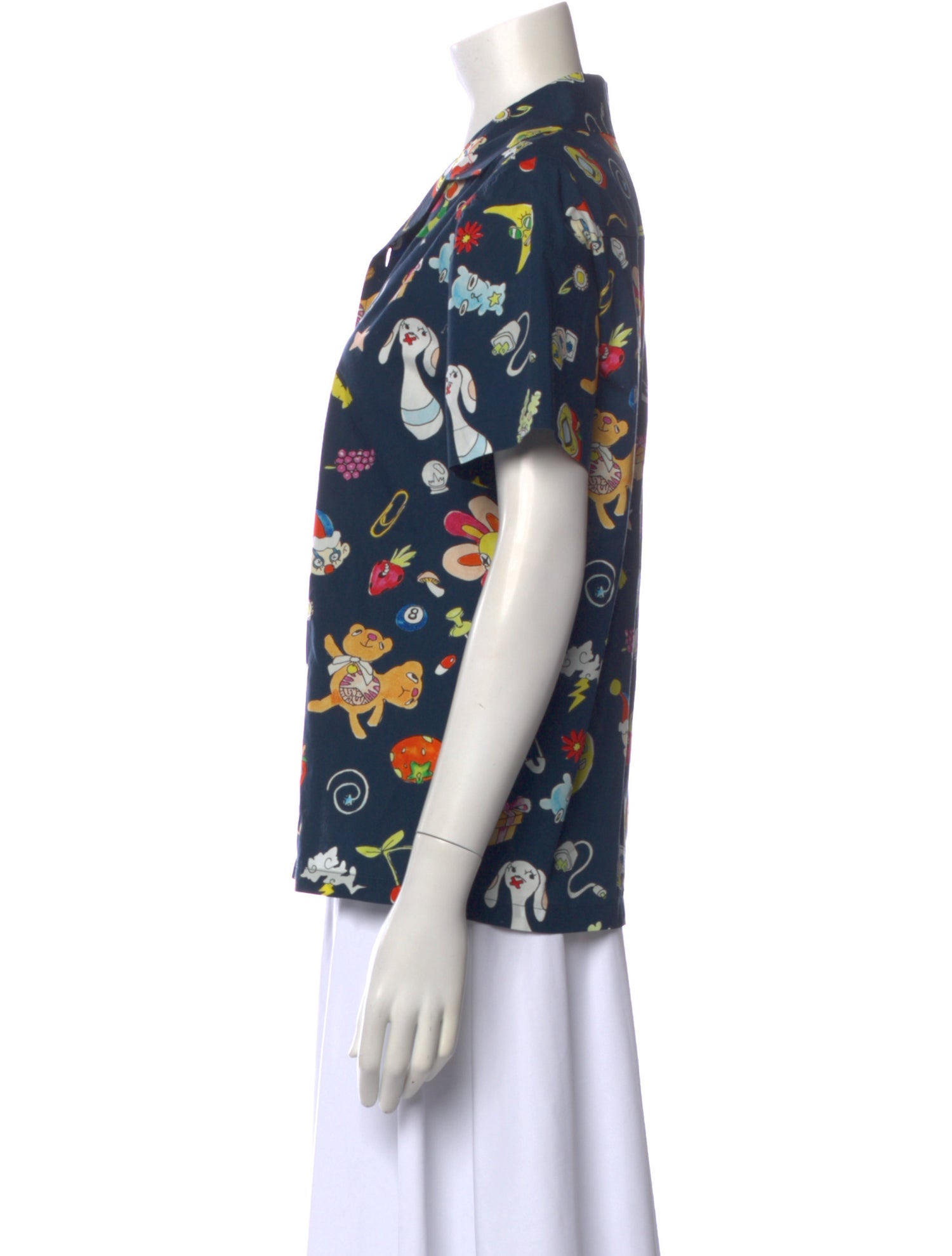 heaven BY MARC JACOBS Printed Short Sleeve Button-Up Top