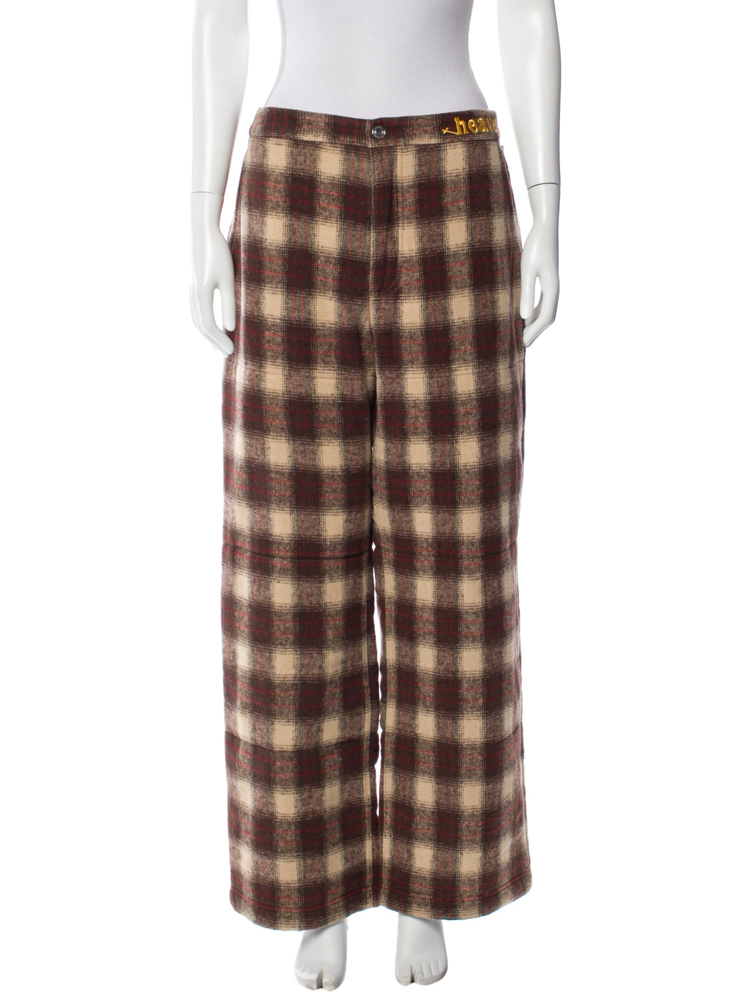 heaven BY MARC JACOBS Plaid Print Wide Leg Pants w/ Tags