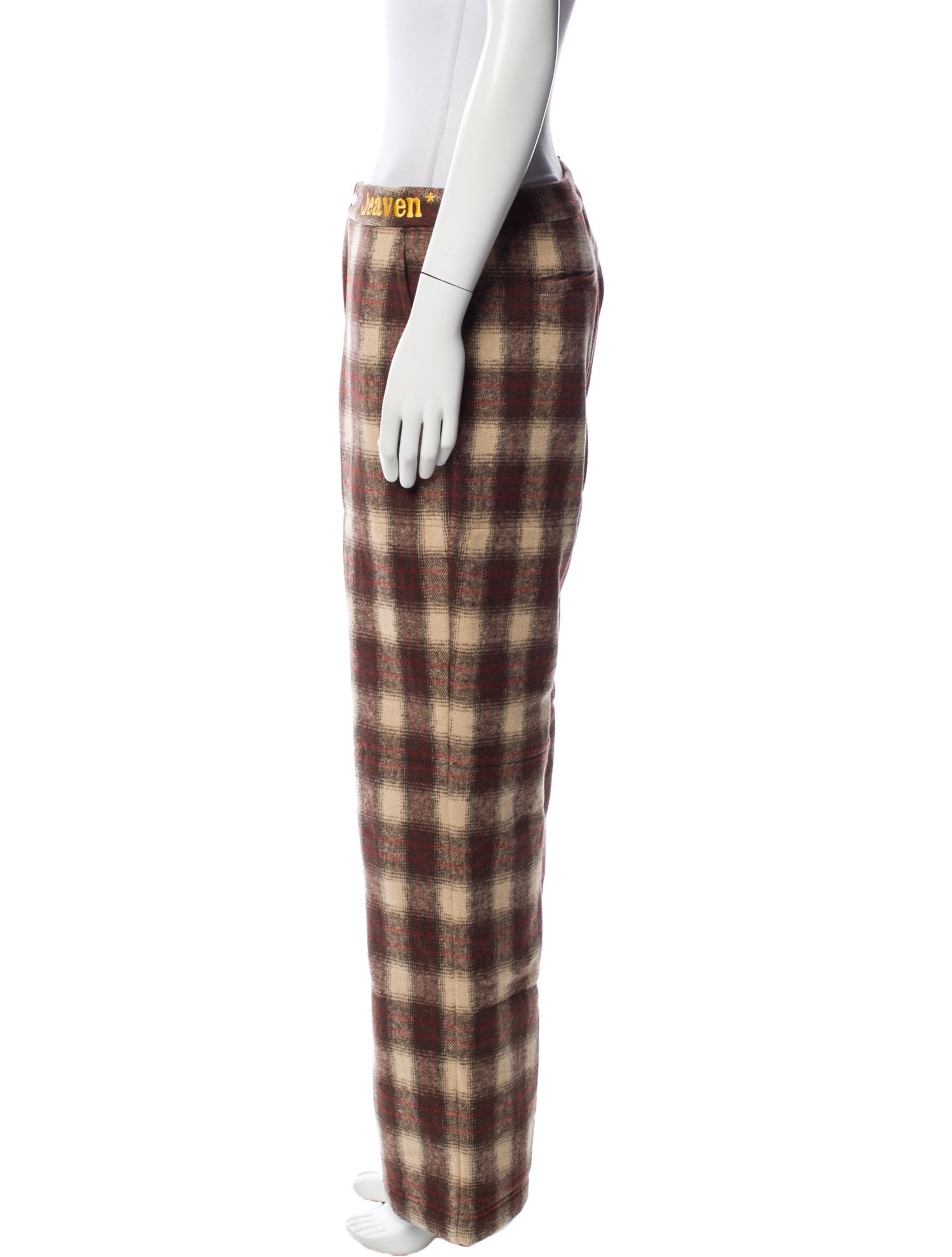 heaven BY MARC JACOBS Plaid Print Wide Leg Pants w/ Tags