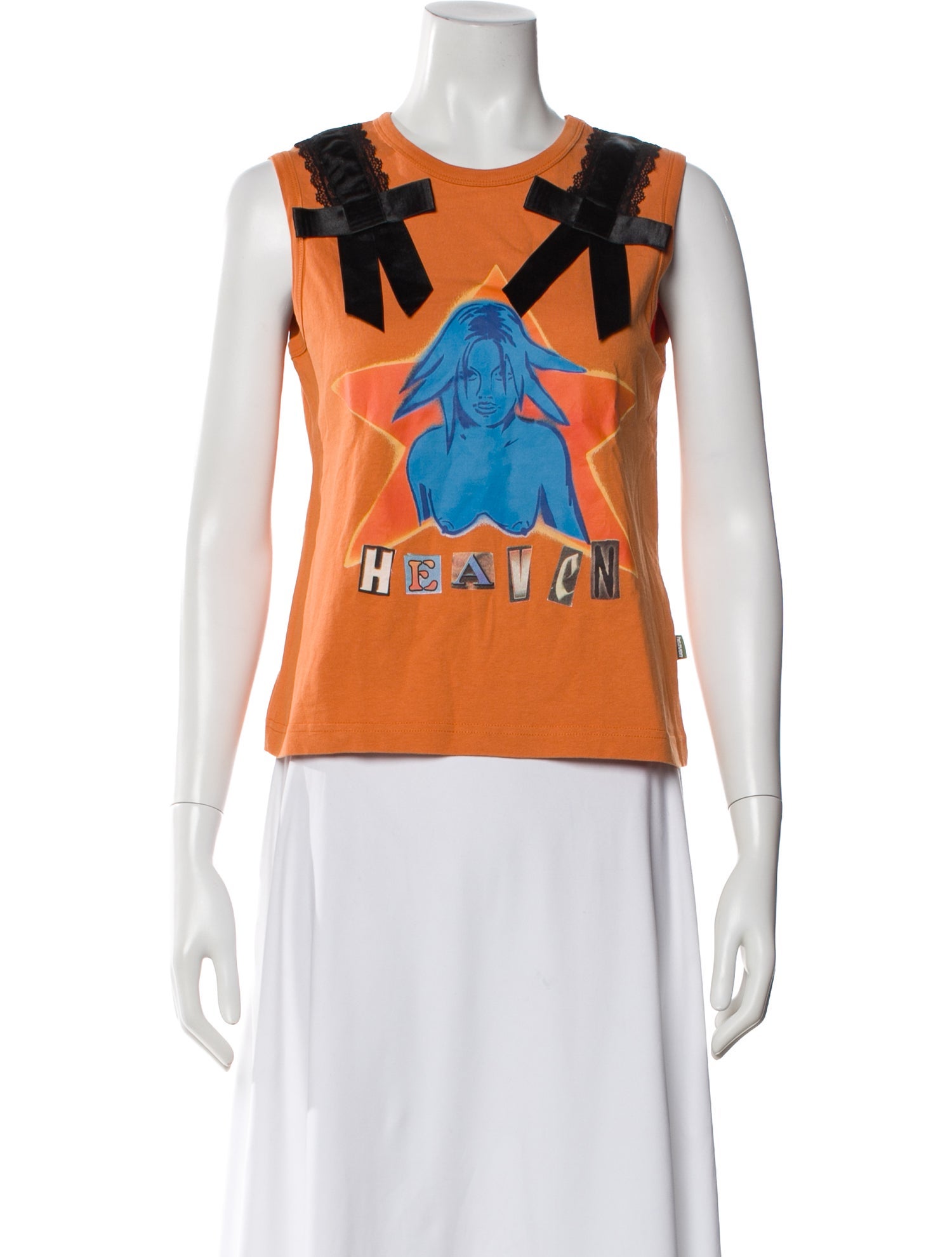 heaven BY MARC JACOBS Graphic Print Crew Neck Top