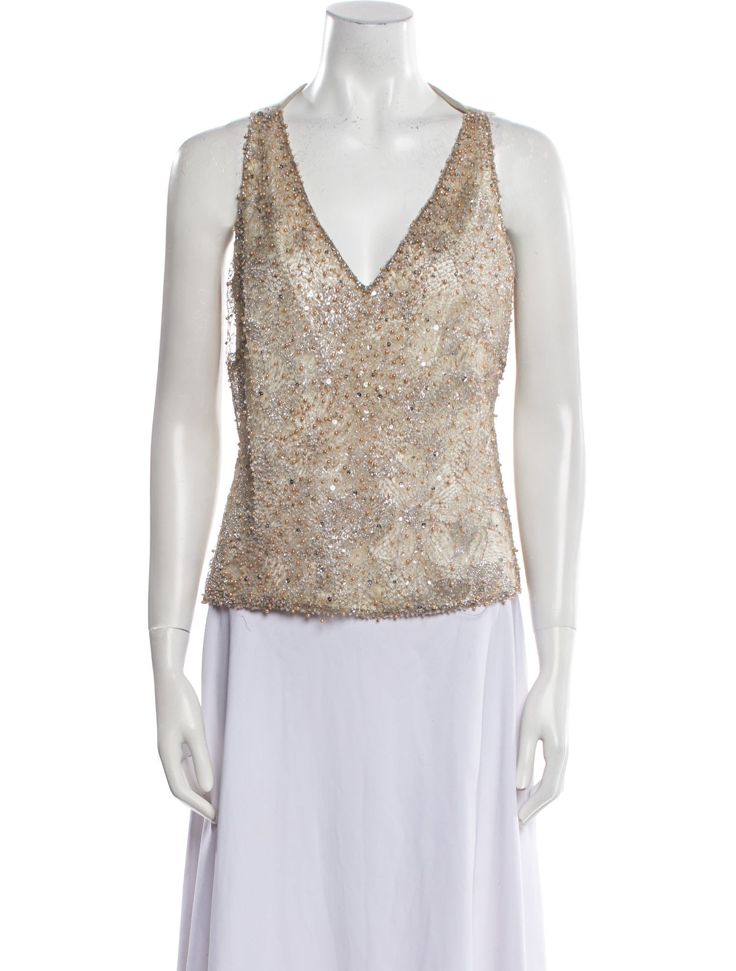 H Brand Floral Print V-Neck Top