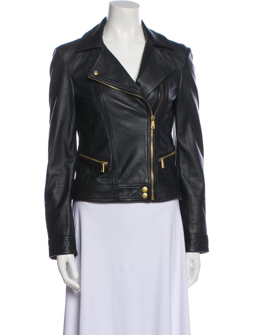 Hobbs London Lamb Leather Biker Jacket