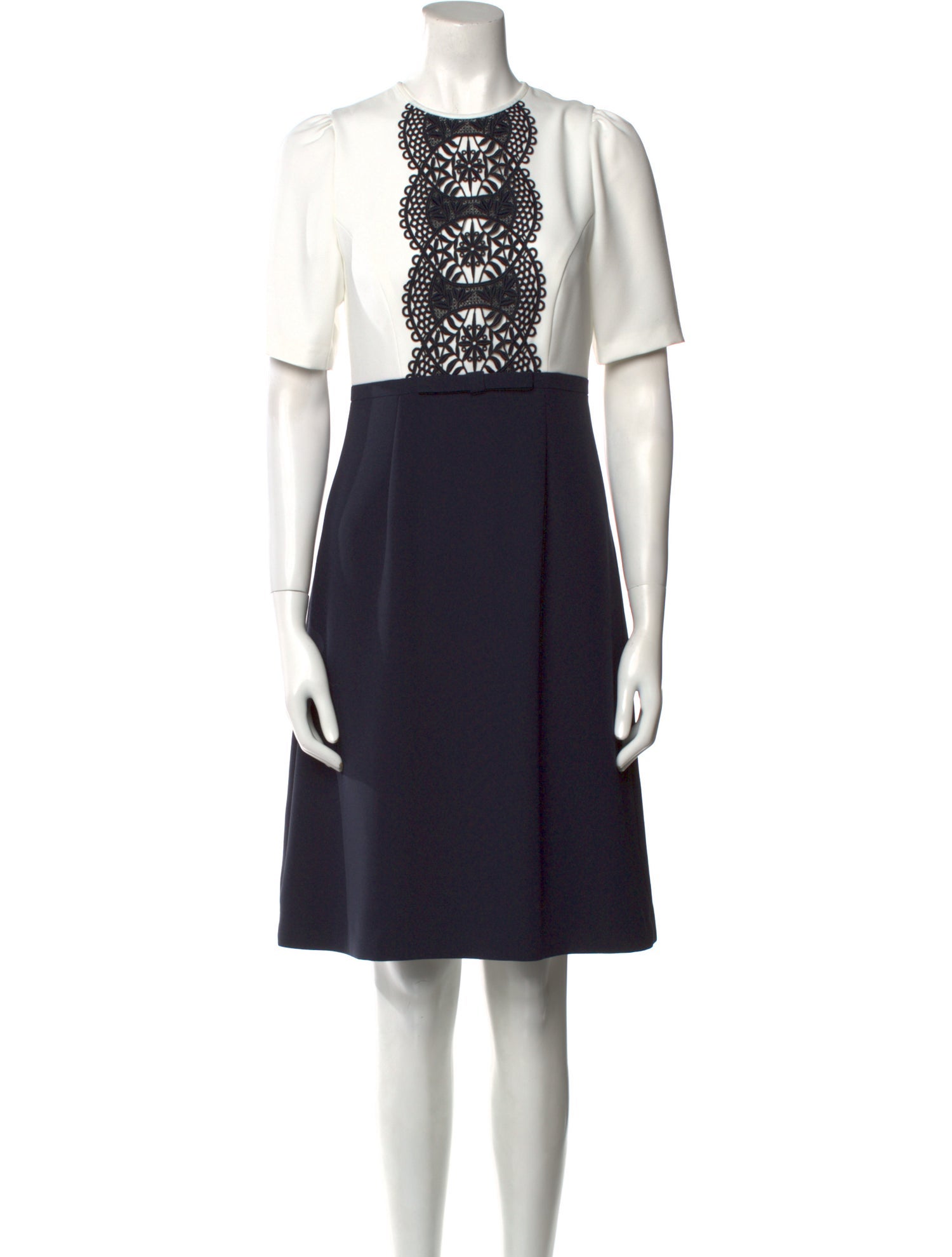 Hobbs London Crew Neck Knee-Length Dress