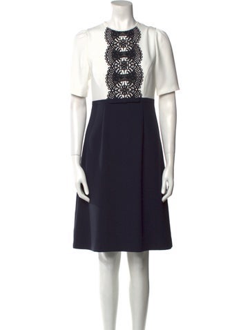 Hobbs London Dresses Crew Neck Knee-Length Dress Us0, UK4 | XS