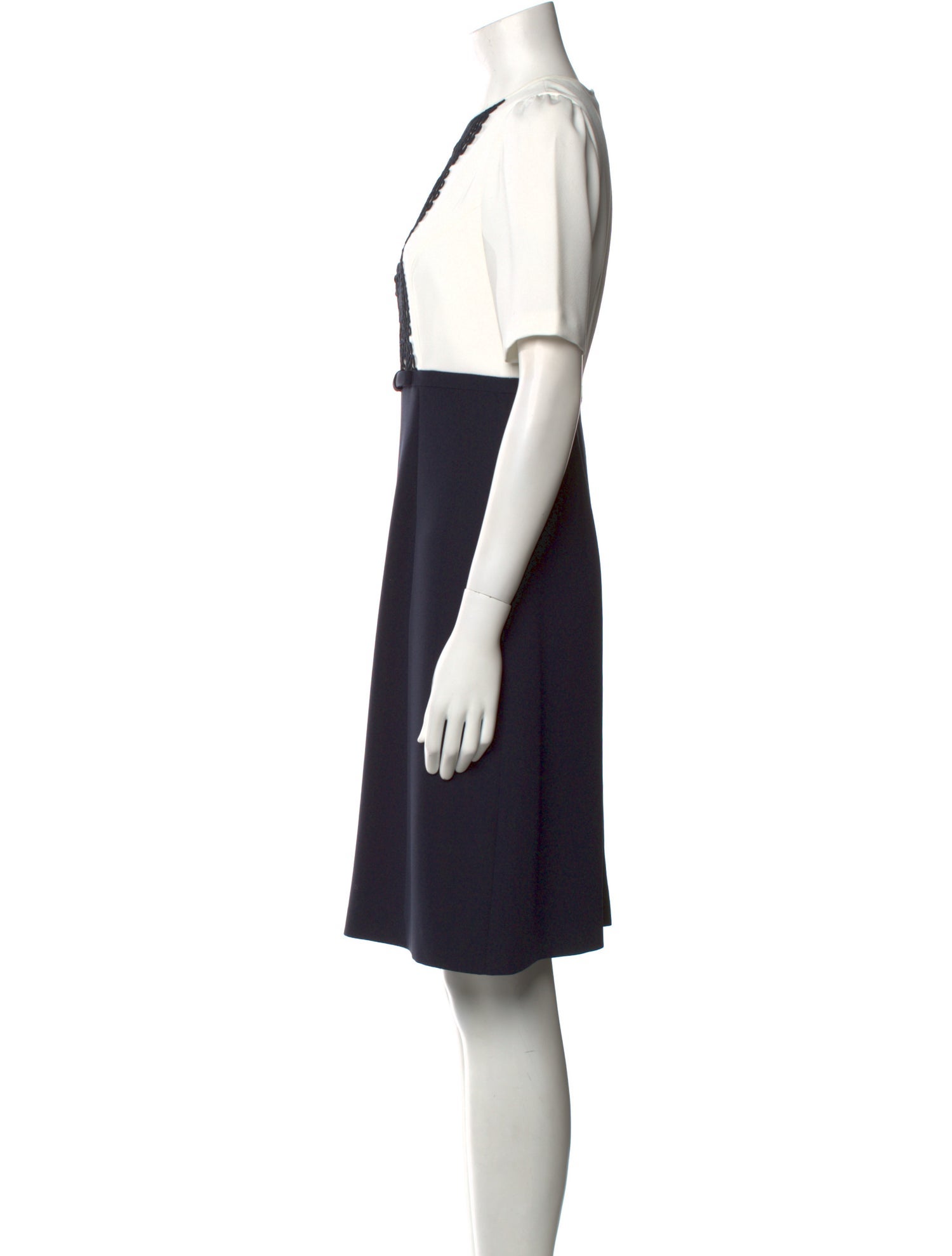 Hobbs London Crew Neck Knee-Length Dress