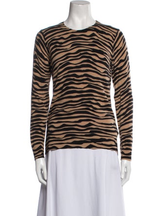 Hobbs London Merino Wool Animal Print Sweater
