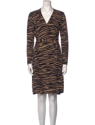 Hobbs London Dresses Animal Print Knee-Length Dress Us2, UK6 | XS