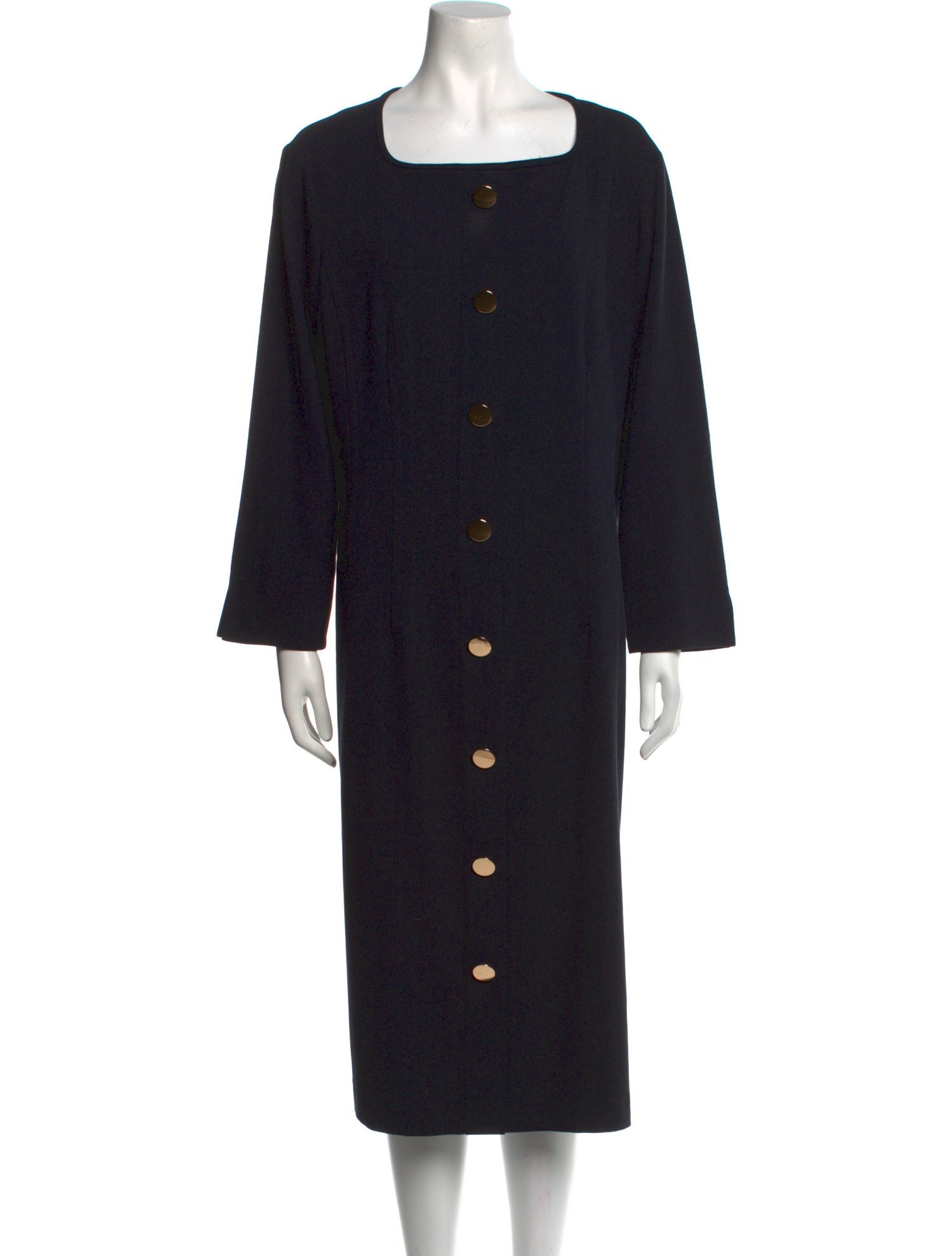 Hobbs London Square Neckline Midi Length Dress