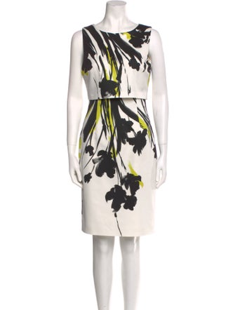Hobbs London Printed Knee-Length Dress