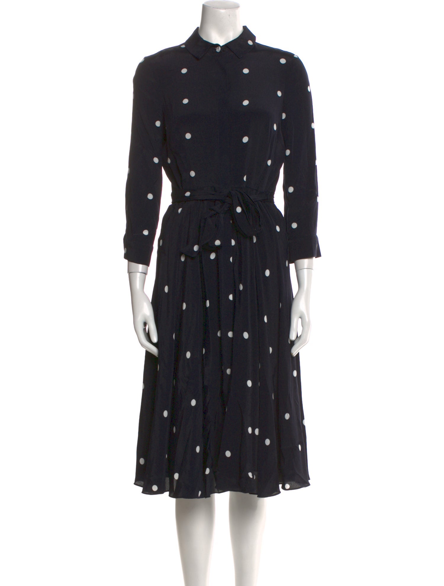Hobbs London Polka Dot Print Midi Length Dress w/ Tags