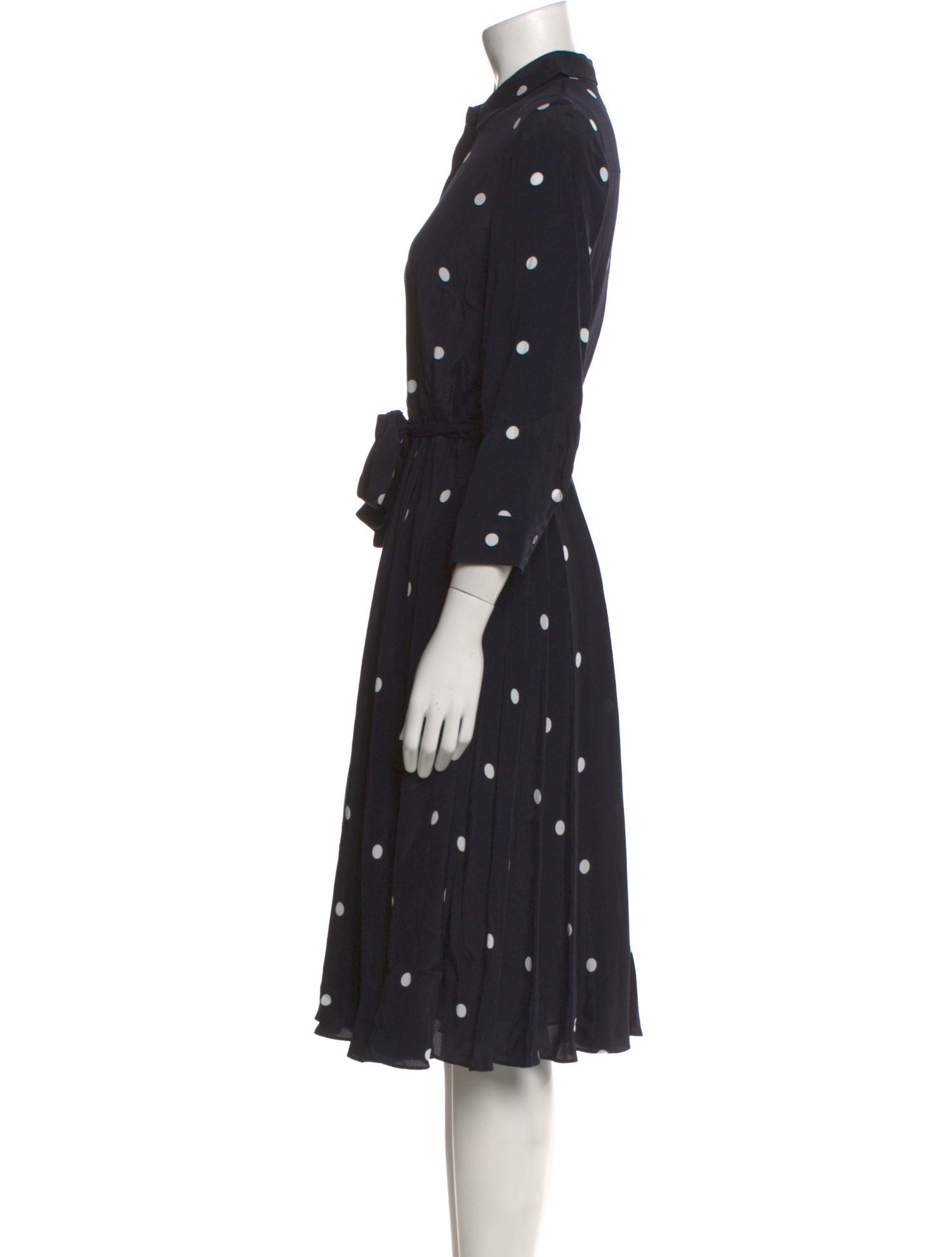 Hobbs London Polka Dot Print Midi Length Dress w/ Tags