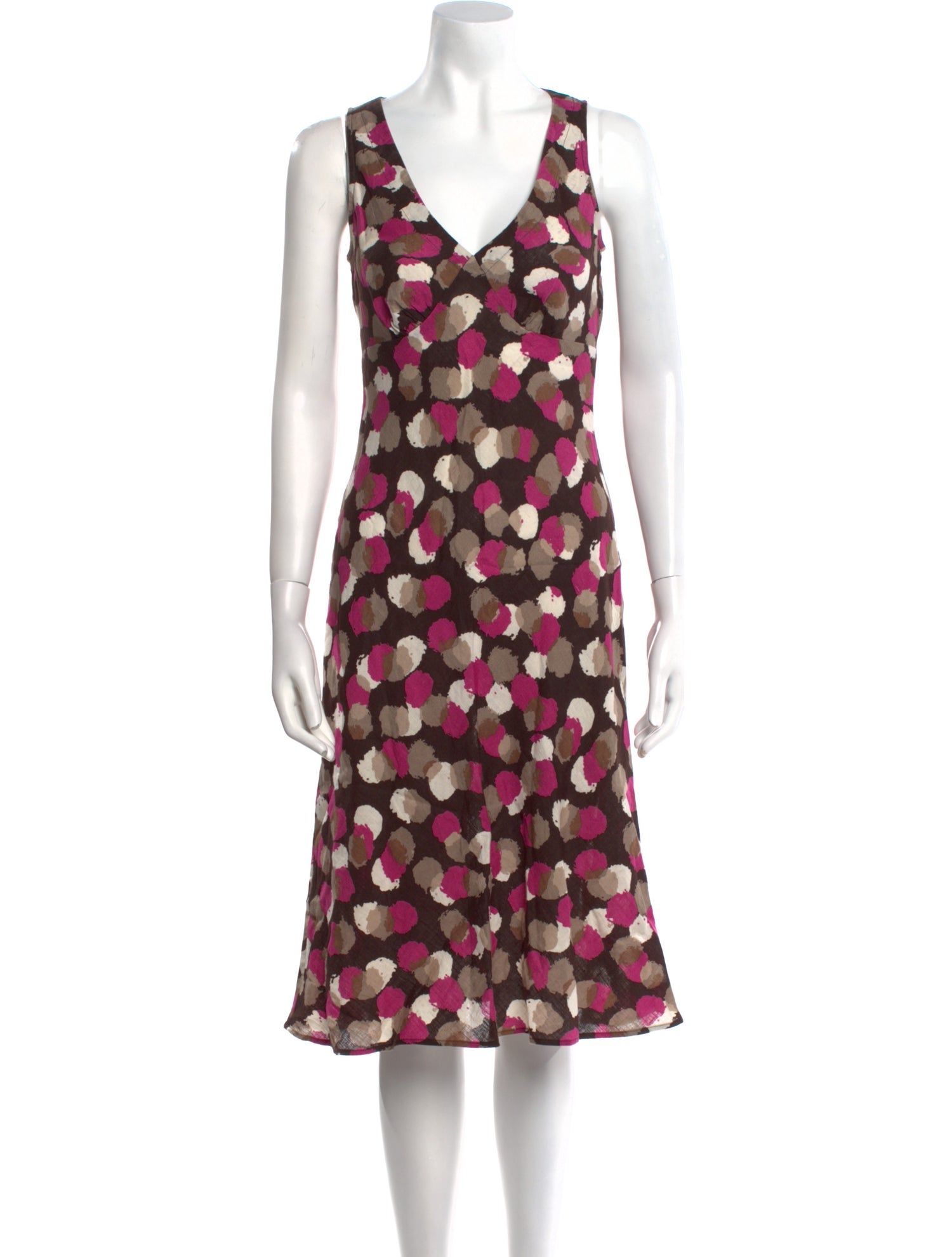 Hobbs London Linen Midi Length Dress