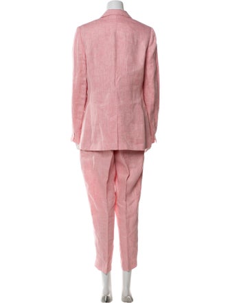 Hobbs London Linen Embroidered Accent Pantsuit