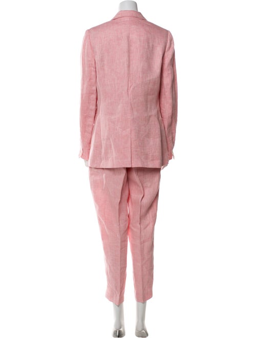 Hobbs London Linen Embroidered Accent Pantsuit