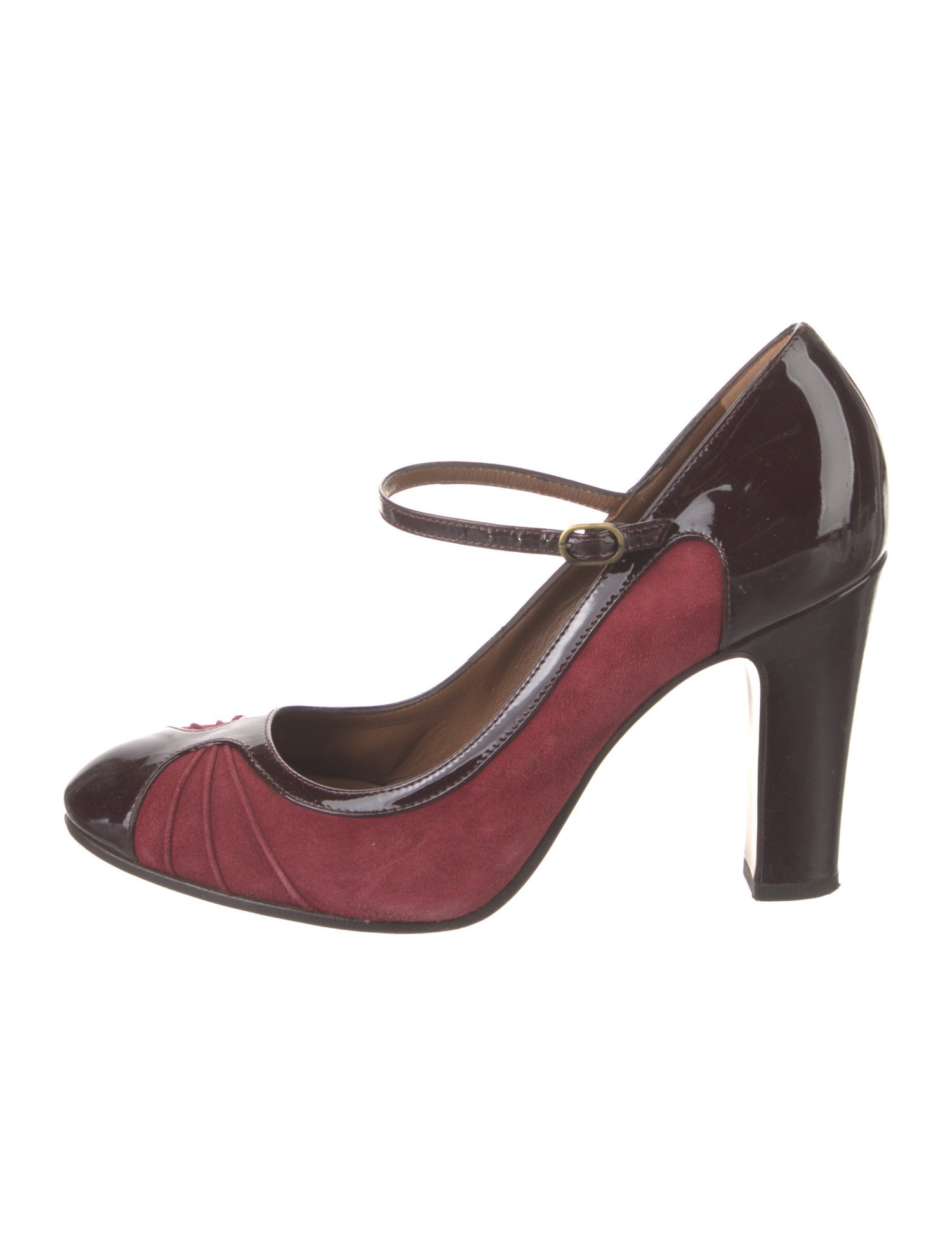 Hobbs London Suede Colorblock Pattern Pumps