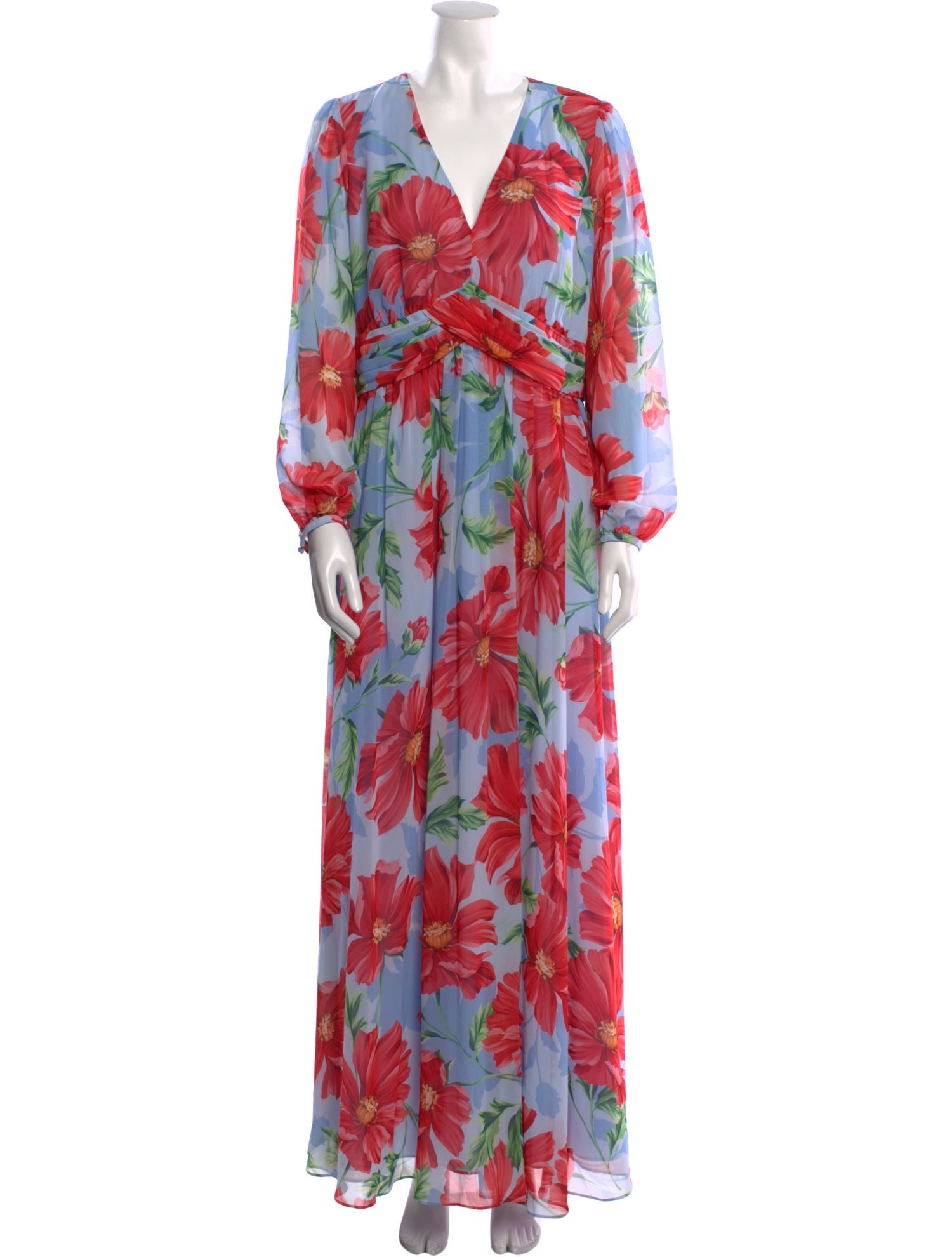Hobbs London Floral Print Long Dress