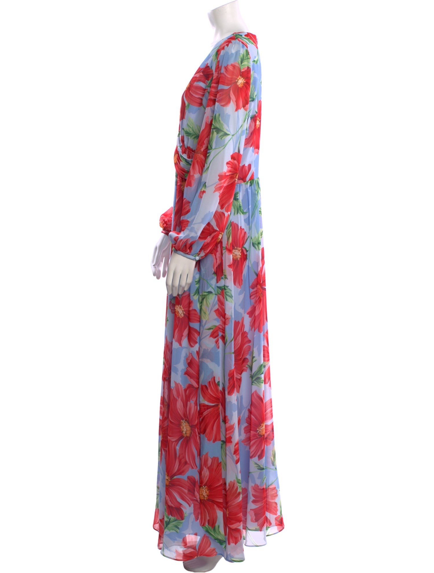 Hobbs London Floral Print Long Dress