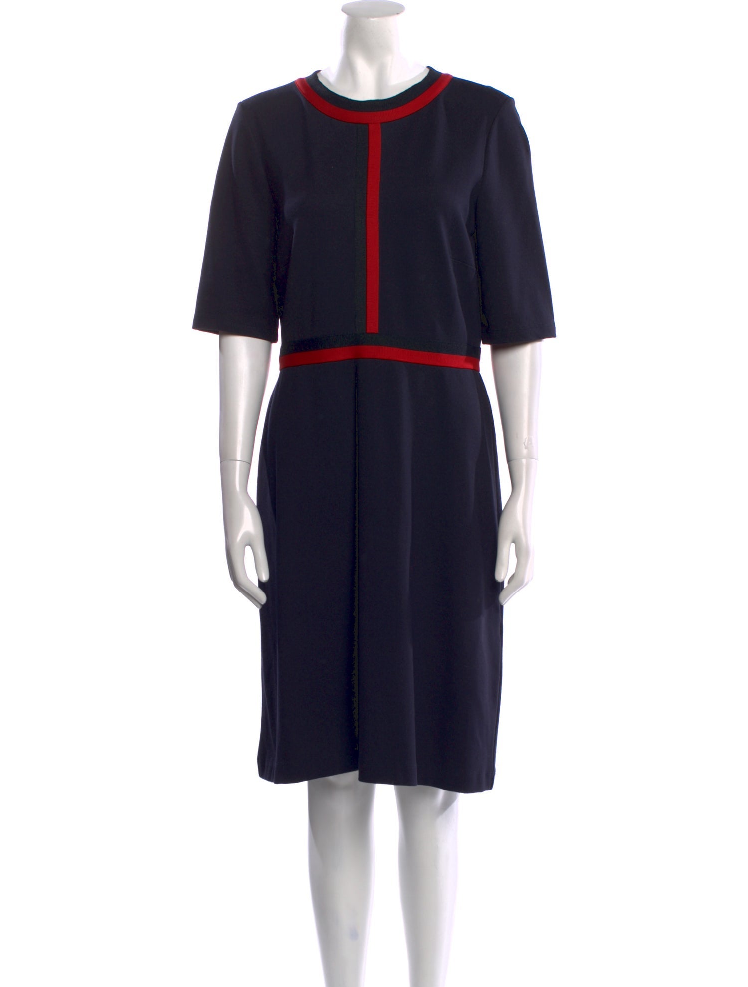 Hobbs London Crew Neck Knee-Length Dress