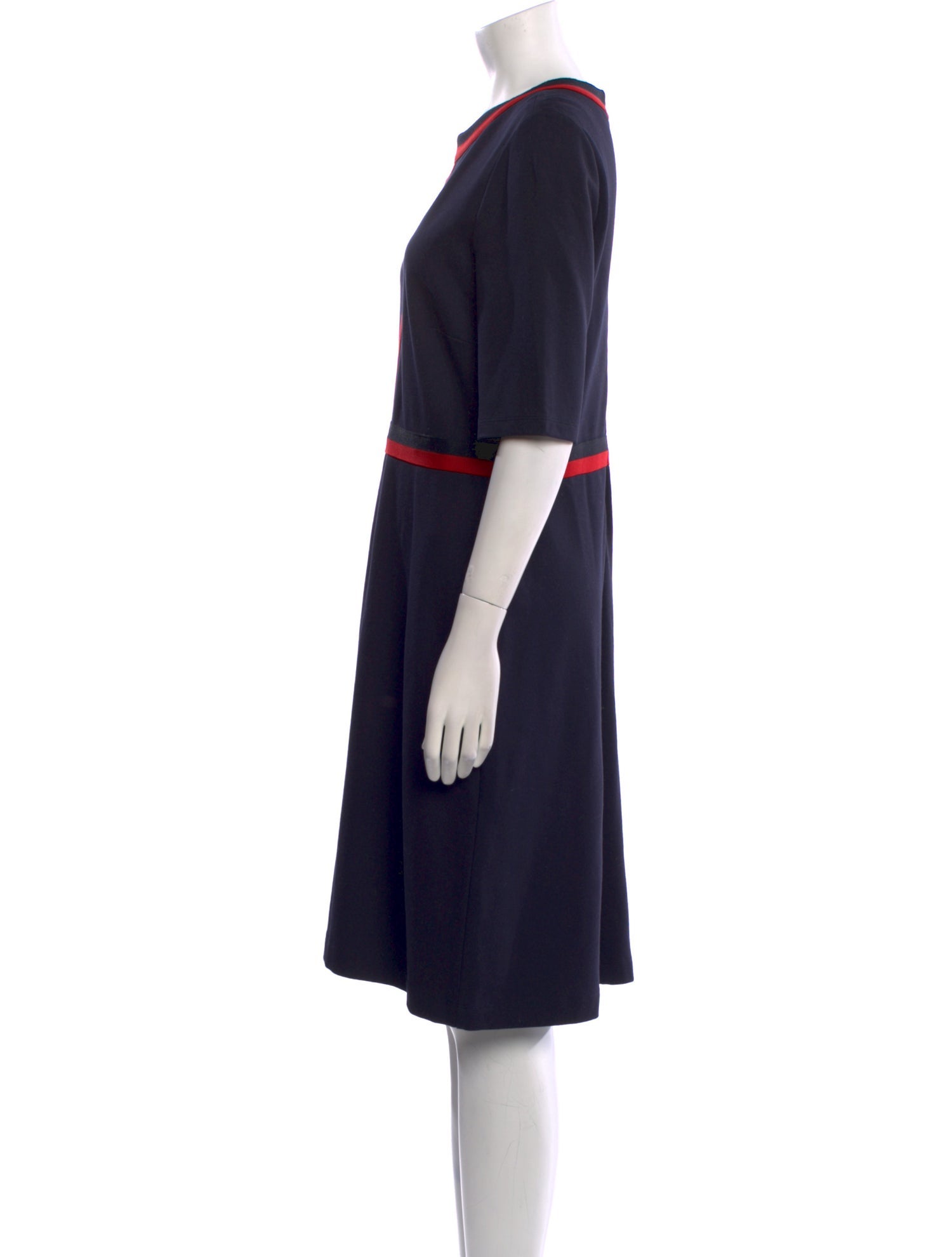 Hobbs London Crew Neck Knee-Length Dress