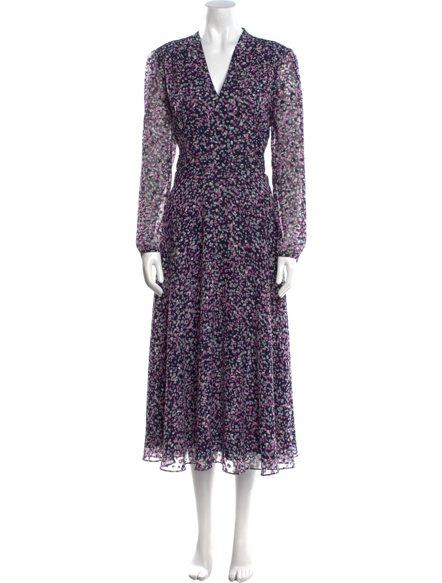 Hobbs London Floral Print Long Dress