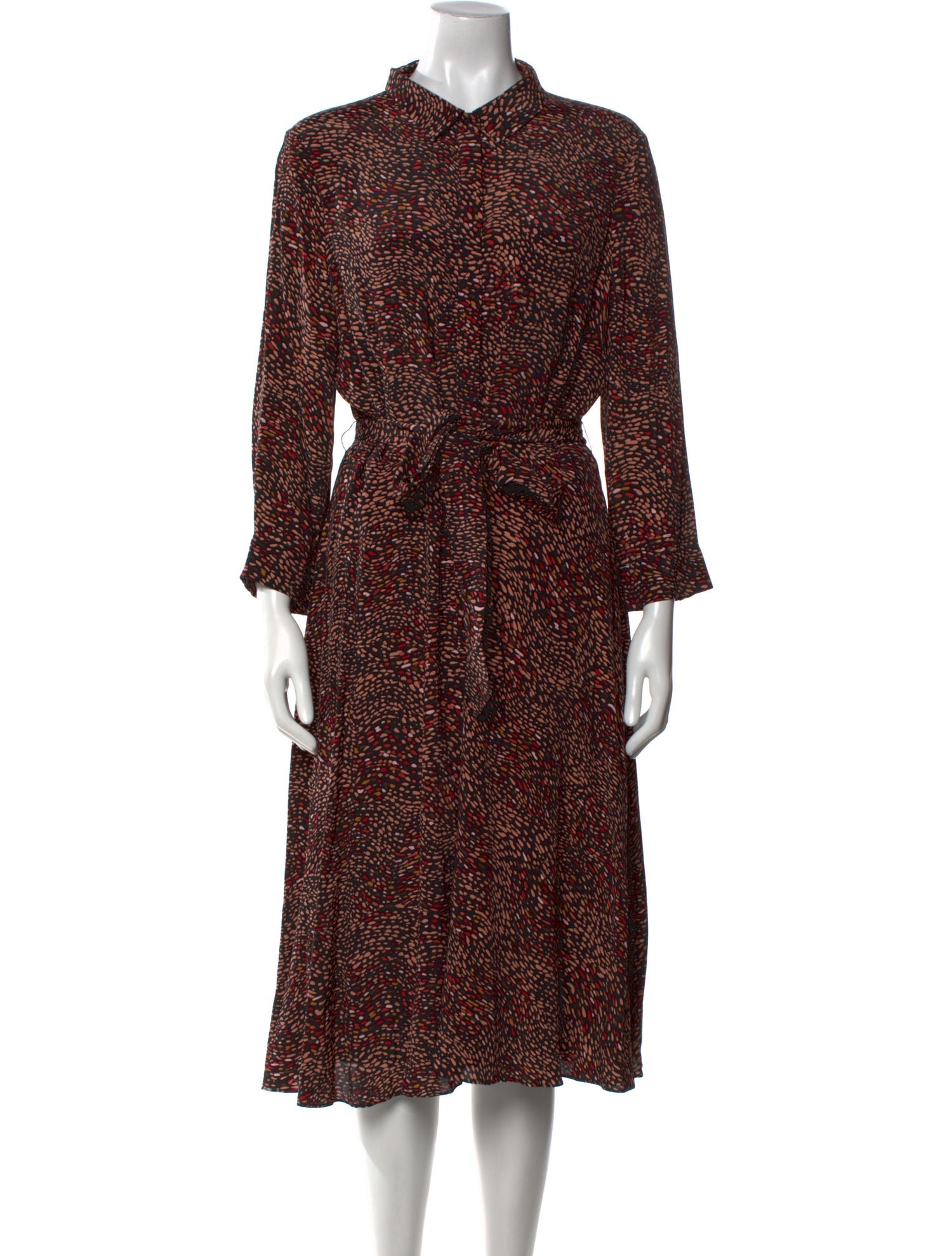 Hobbs London Printed Midi Length Dress