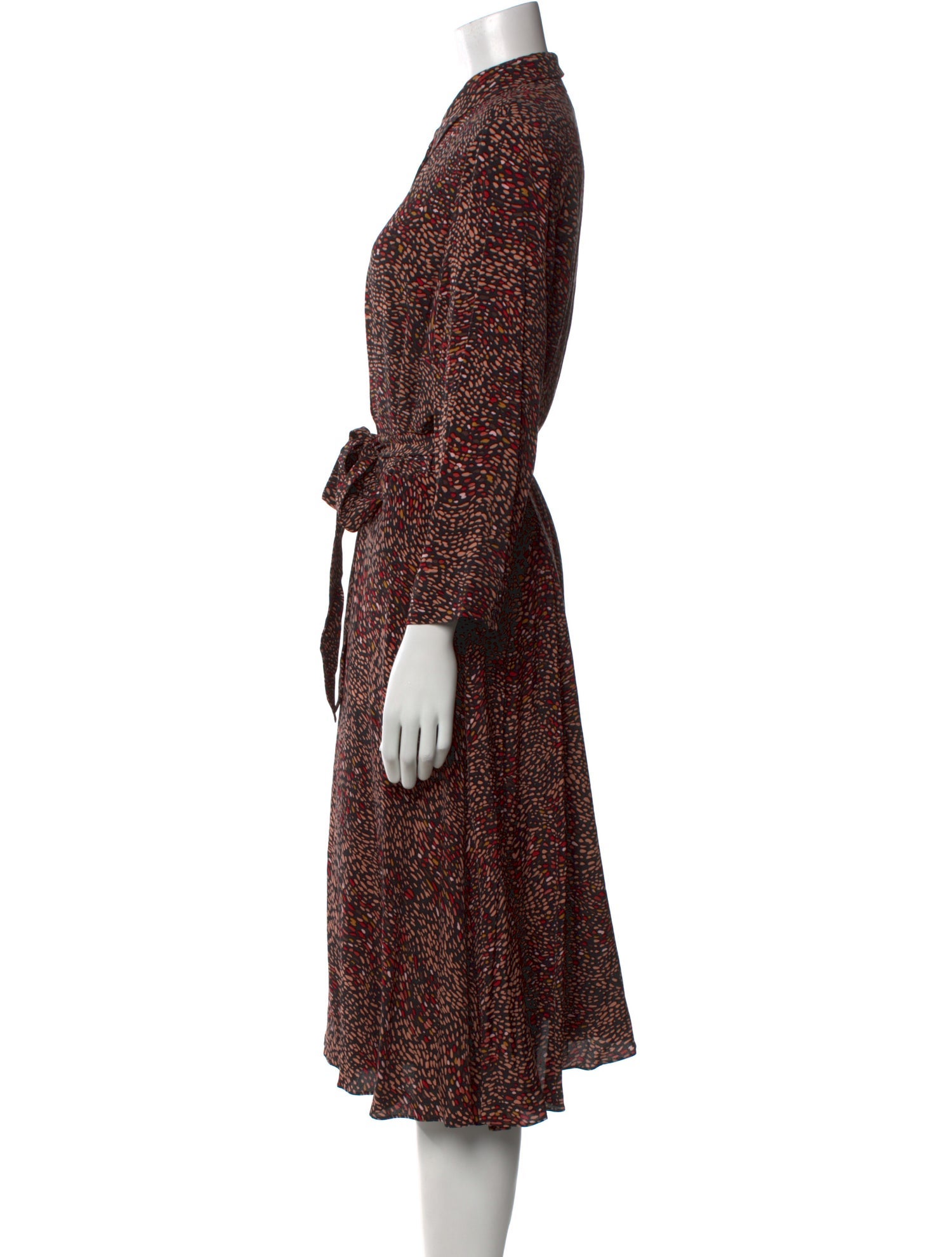 Hobbs London Printed Midi Length Dress