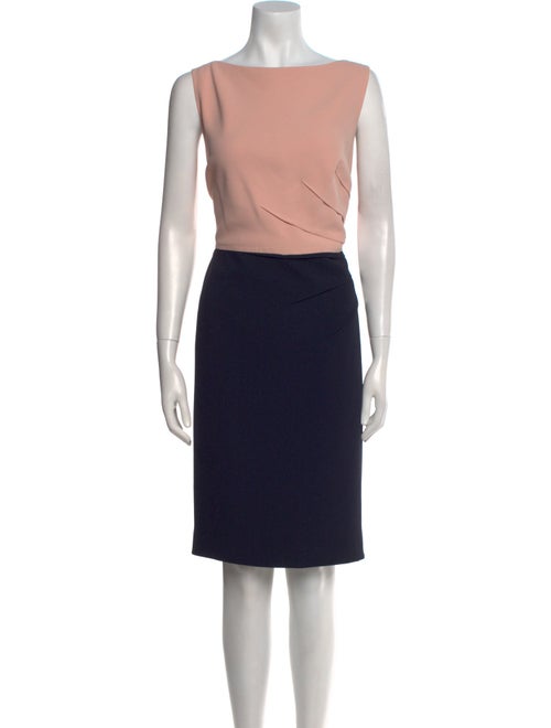 Hobbs London Colorblock Pattern Knee-Length Dress