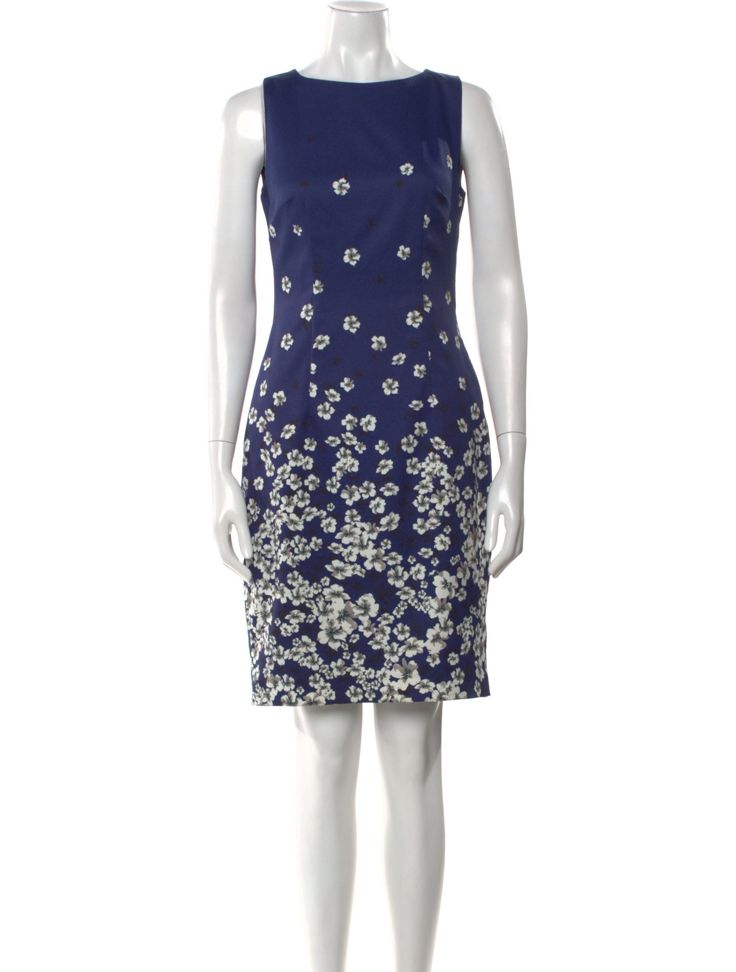 Hobbs London Floral Print Knee-Length Dress