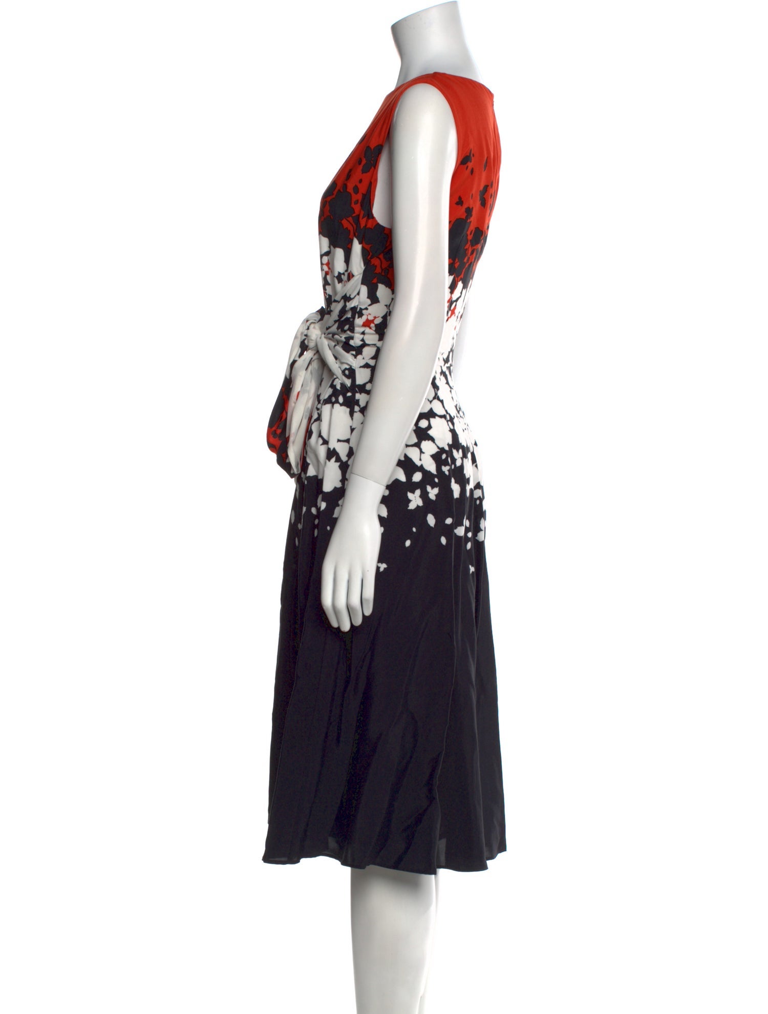 Hobbs London Printed Midi Length Dress