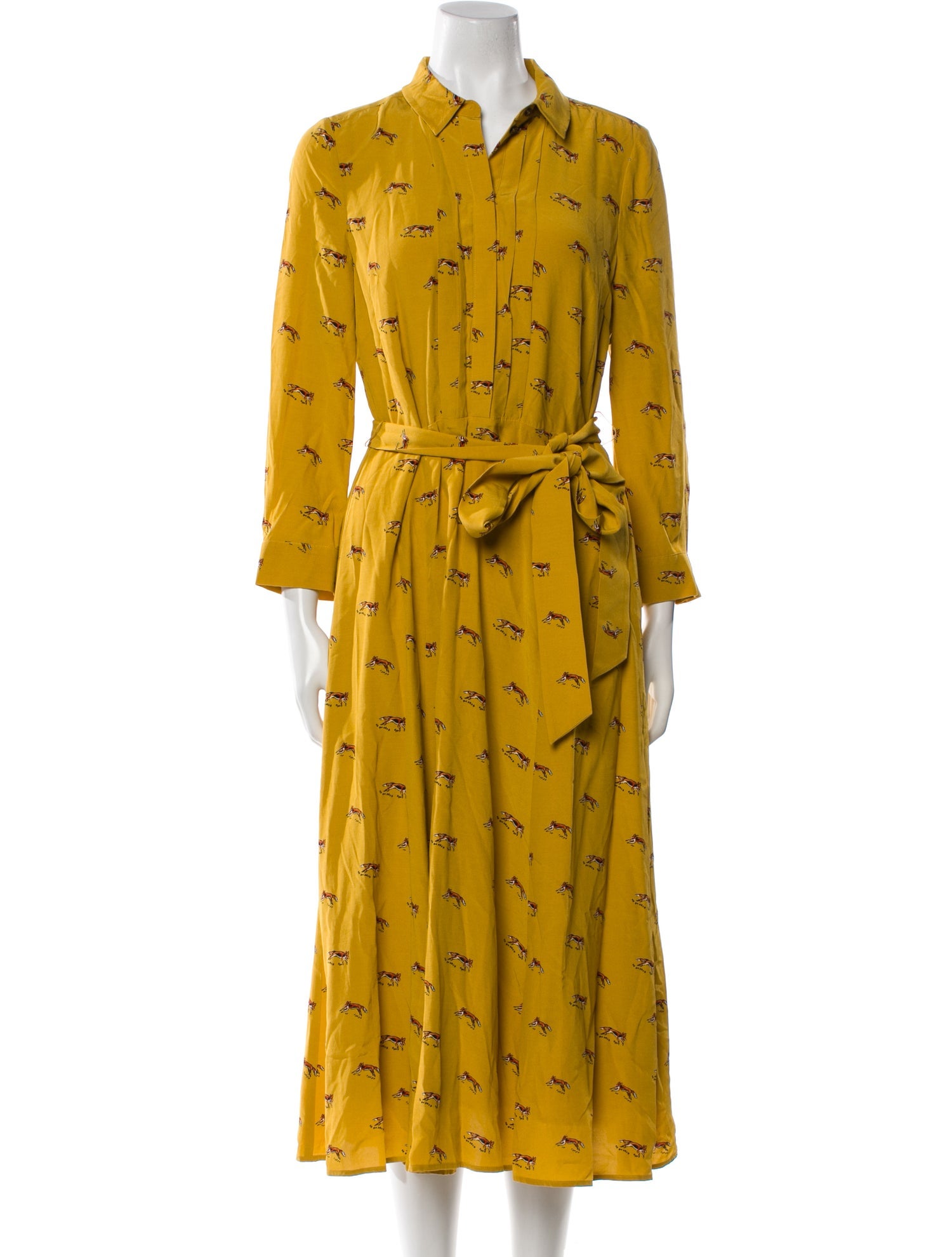 Hobbs London Printed Midi Length Dress