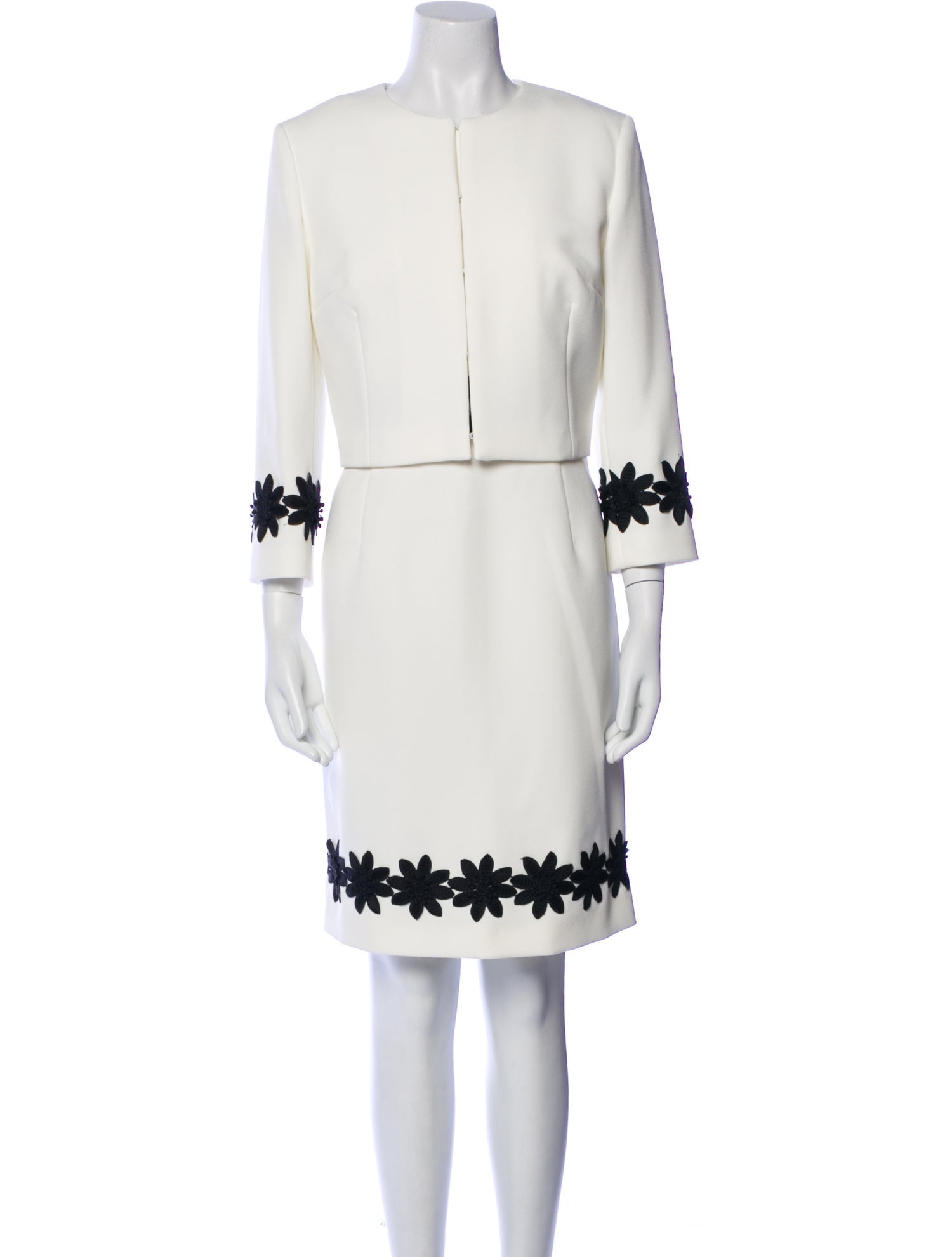 Hobbs London Embroidered Accent Dress Set