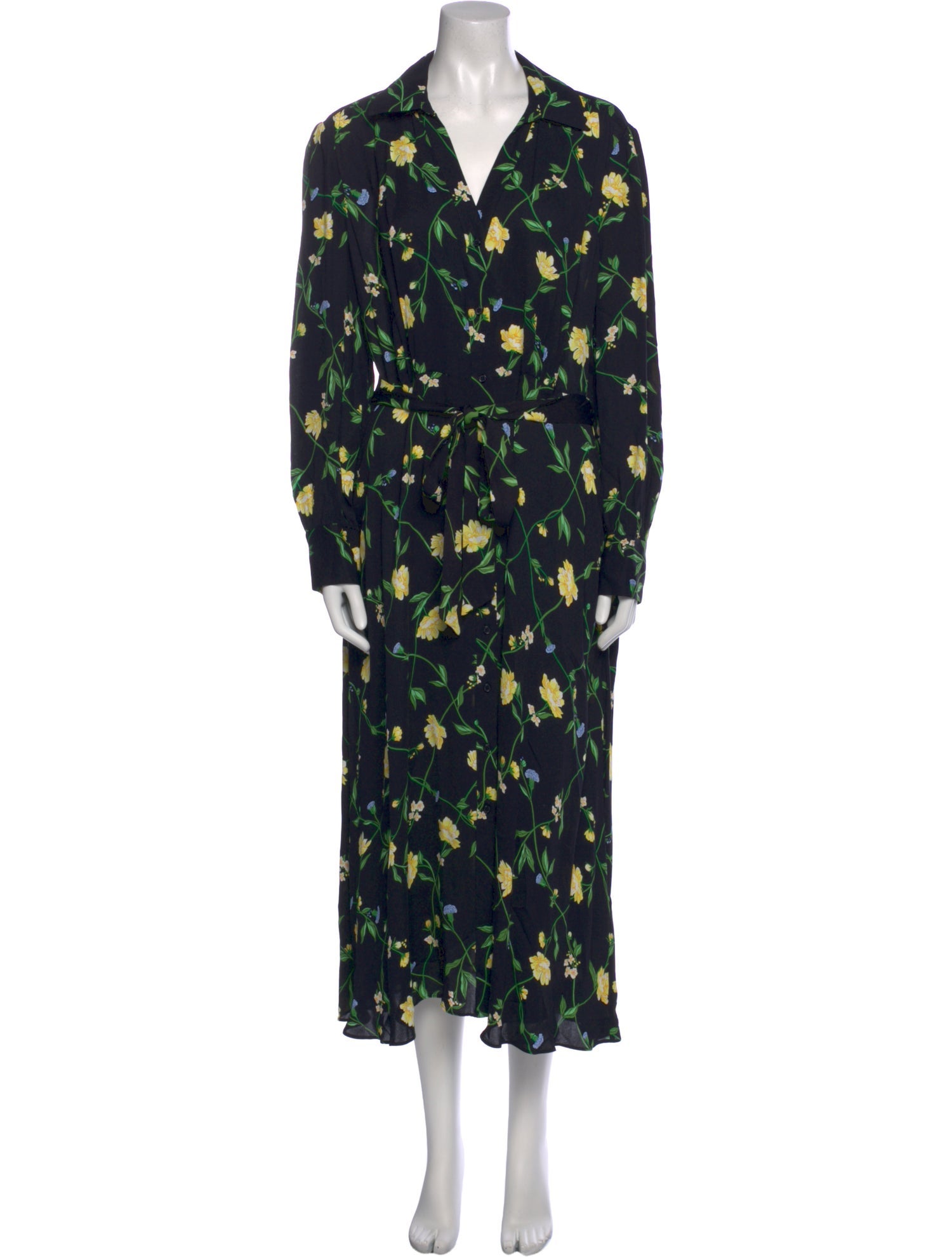 Hobbs London Floral Print Long Dress