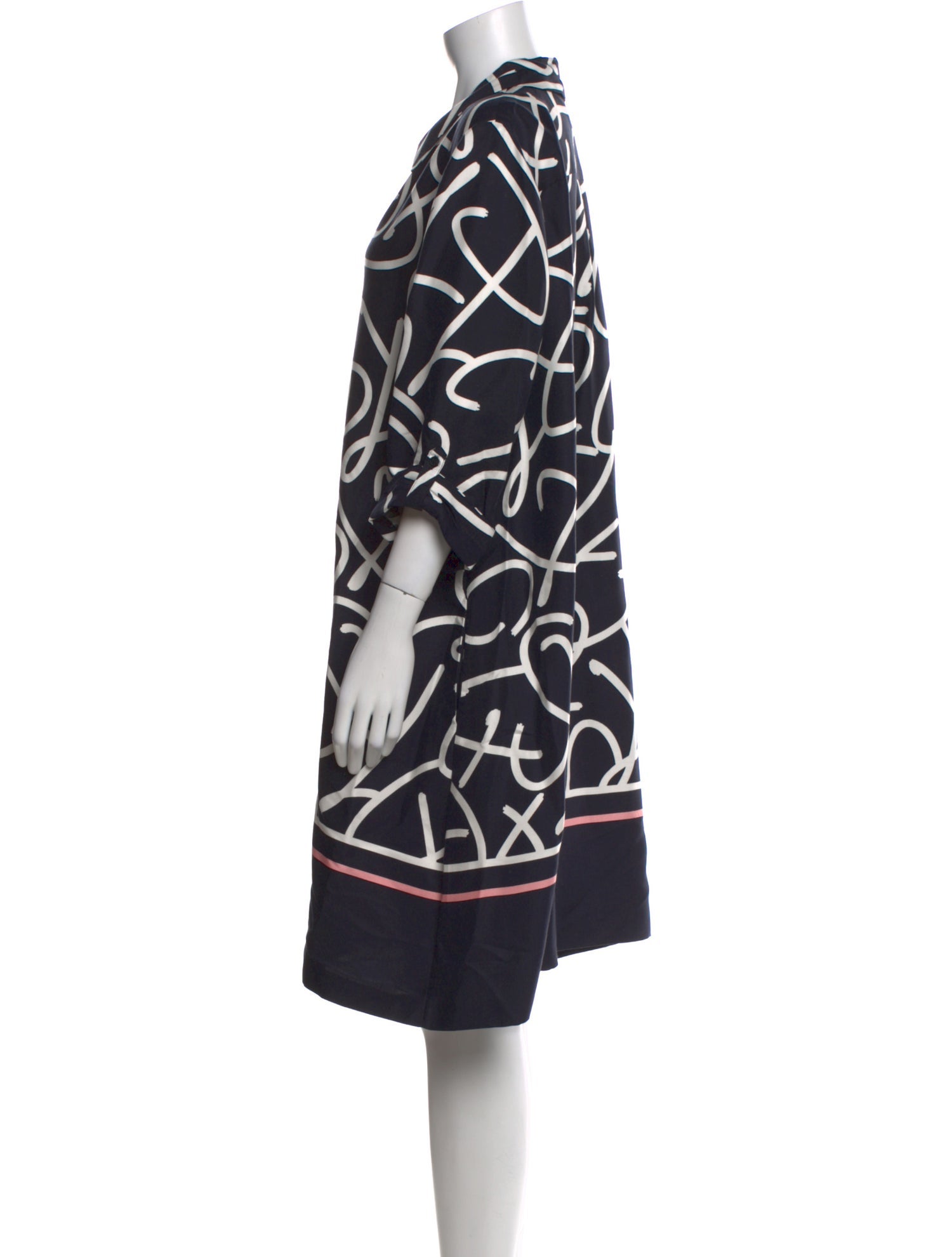 Hobbs London Printed Knee-Length Dress