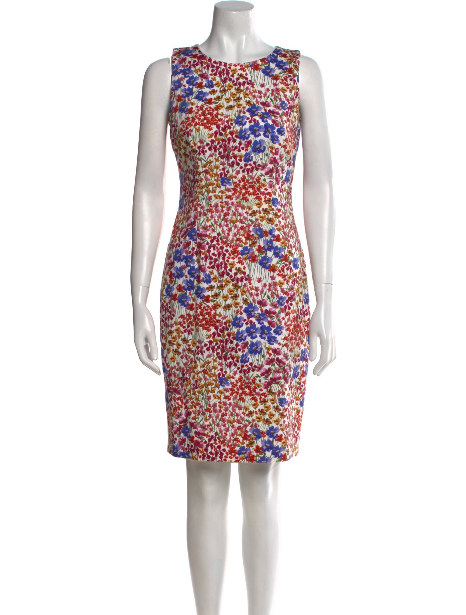 Hobbs London Printed Knee-Length Dress