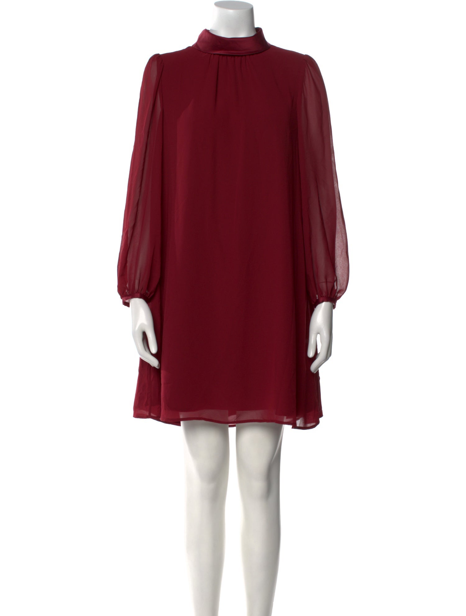 Hobbs London Mock Neck Mini Dress