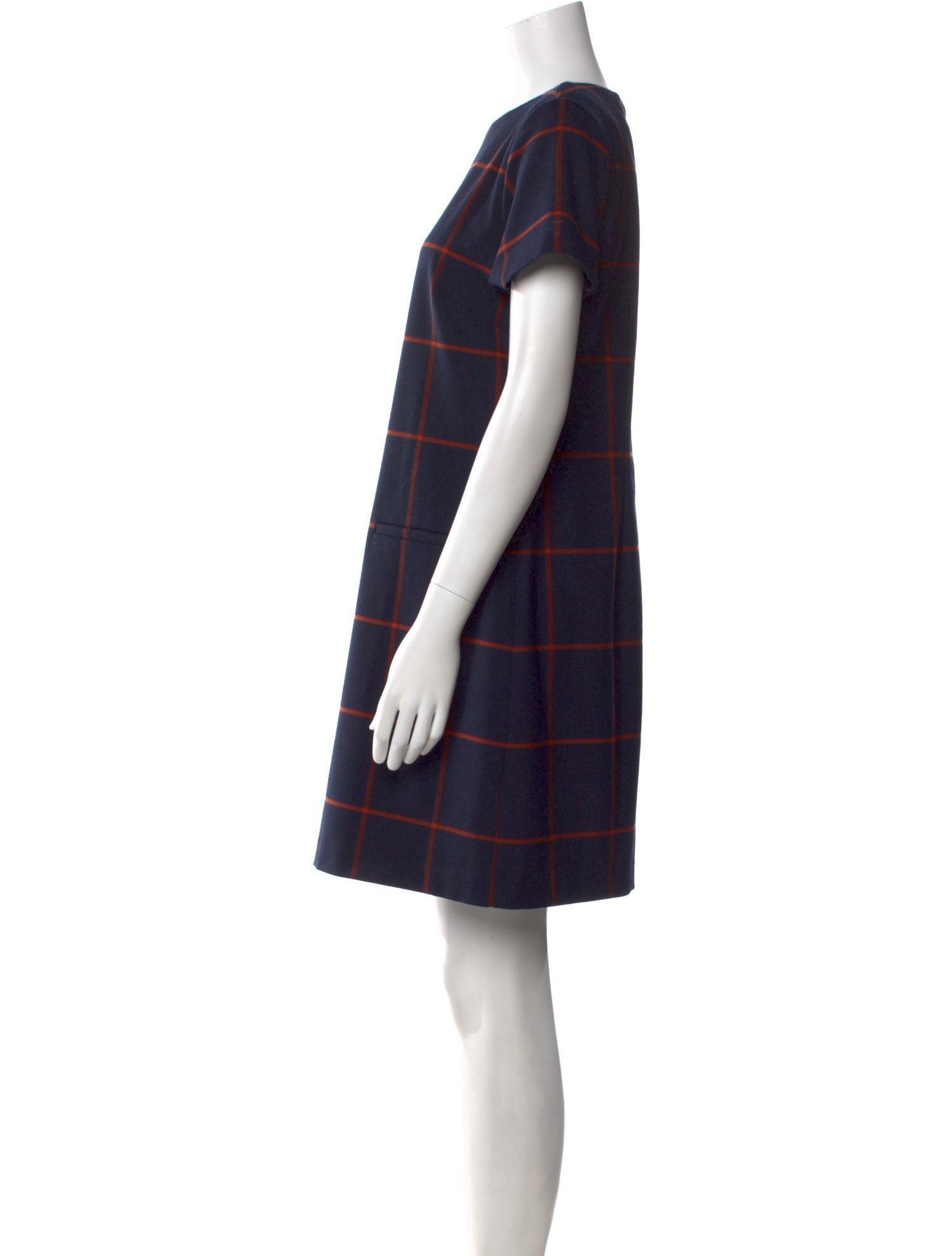 Hobbs London Plaid Print Mini Dress