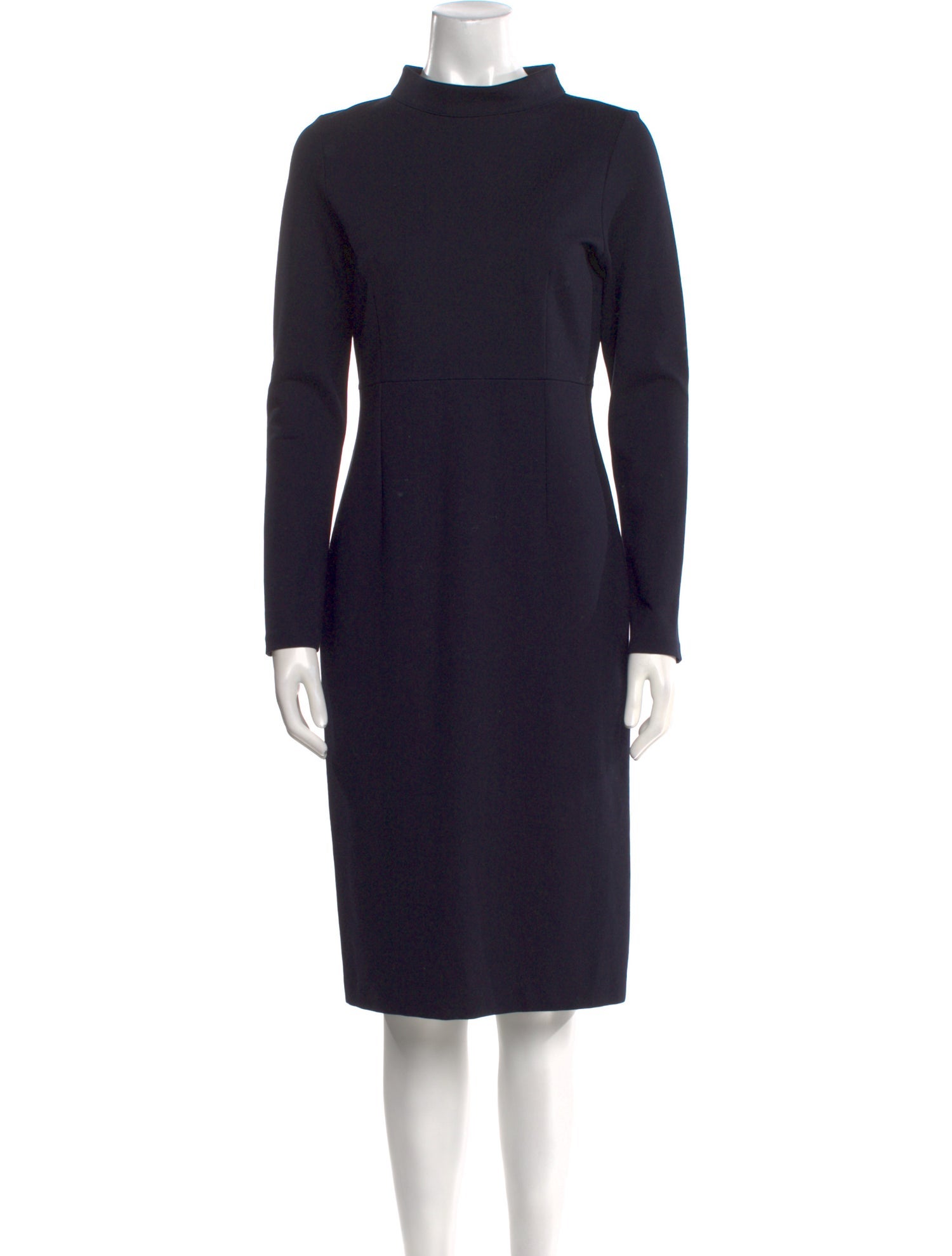 Hobbs London Mock Neck Midi Length Dress