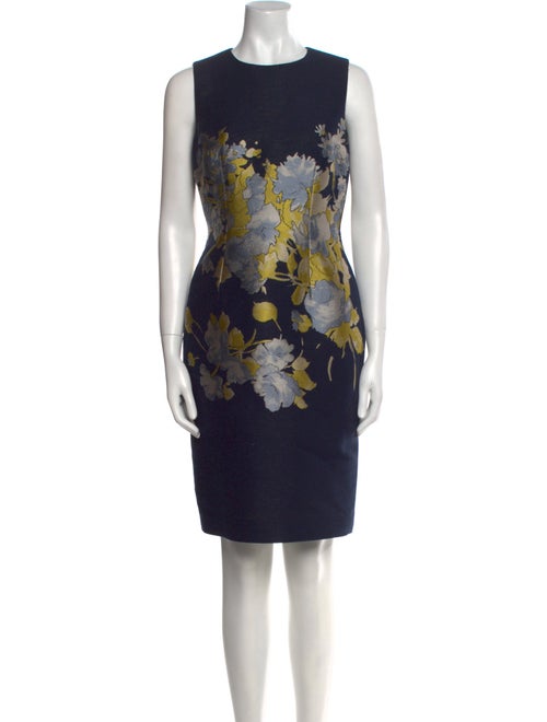 Hobbs London Floral Print Knee-Length Dress